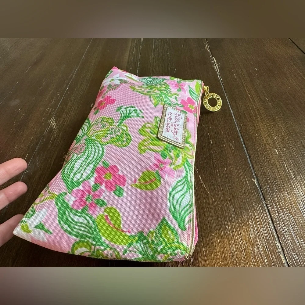 Lilly Pulitzer Clinique cosmetics bag